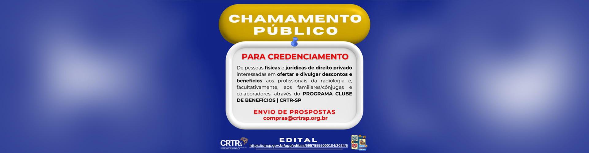 CHAMAMENTO PUBLICO CRTRSP